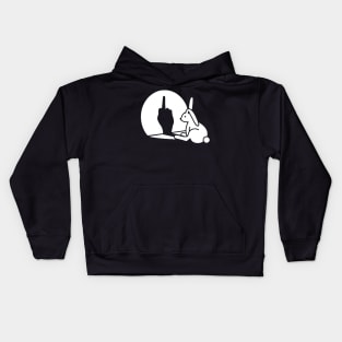 Rabbit Hand Shadow Classic Kids Hoodie